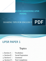 Strategies in Answering PAPER1 2014