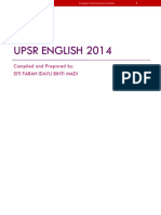 Upsr English 2014: Compiled and Prepared By: Siti Farah Idayu Binti Madi