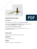 Anti-Frizz Hair Serum
