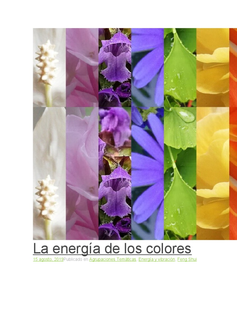 La Energía de Los Colores | PDF | Espectro electromagnético | Ligero
