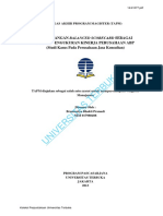 PERANCANGAN BALANCED SCORECARD SEBAGAI SISTEM PENGUKURAN KINERJA PERUSAHAAN ABP (Studi Kasus Pada Perusahaan Jasa Konsultan)