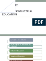 Chapter 12 - Industrial Education (Self Reading)