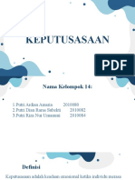 KEPUTUSASAAN: FAKTOR, GEJALA, DAN PENDEKATAN KEPERAWATAN