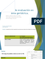 Pautas de Evaluación en Área Geriátrica