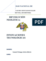 Informe Revolución Neolítica - Innovaciones Tecnológicas