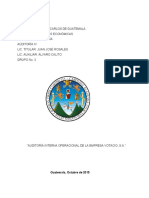 Auditoría operacional de ingresos y nómina en Votacio S.A