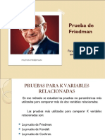 Prueba de Friedman: análisis de K variables relacionadas