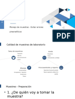 Manejo de Muestras - Evitar Errores Preanalíticos