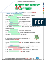LET'S PRACTISE THE PRESENT PERFECT TENSE! Worksheet
