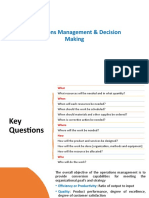 Decision Making in Operations Management