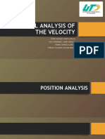 Graphical Analysis of The Velocity