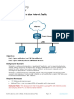 3.7.10 Lab - Use Wireshark To View Network Traffic