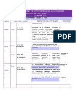 cronograma de actividades de Teoría del T.S. 2021-1