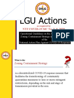 LGU Actions On The Application of Zoning Containment Strategy