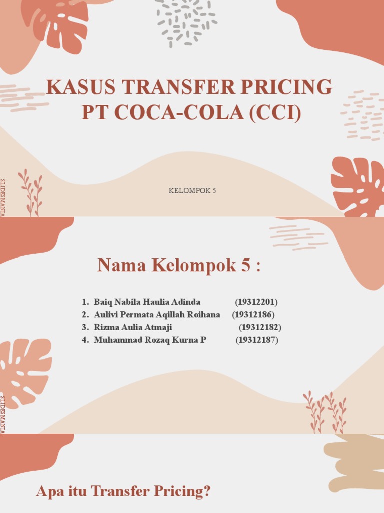 Kasus Transfer Pricing PT Coca Cola PDF