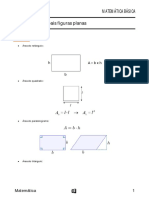 Matemática Básica - Áreas Das Principais Figuras Planas