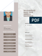 Muhamad Rafi Bin Abdul Rahman: Education
