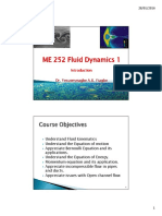 ME 252 Fluid - Dynamics I - Kinematics