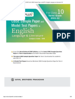 CBSE English Language and Literature Sample Papers and Solutions