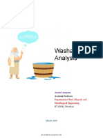 Washability Analysis