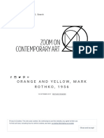 Orange and Yellow, Mark Rothko, 1956 - Zoom On Contemporary Art