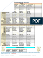 Calendario de servicio de coro y música de la iglesia