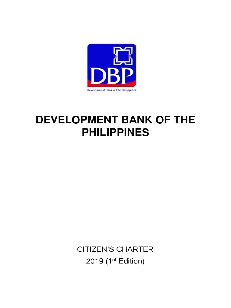 Revised DBP Citizens Charter 2019 First Edition | PDF | Cheque ...