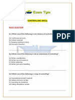 Controlling MCQS: Basic Question