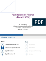 Foundations of Finance (BMAN23000)