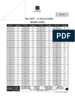 Class Test-4 (Modern India) (Solution) (F6)