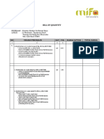 Bill of Quantity 55 Unit Kitchen Set Rumah Dinas