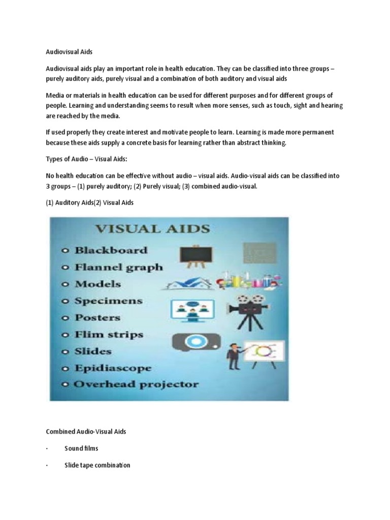 Audiovisual Aid-WPS Office | PDF | Mass Media | Sound