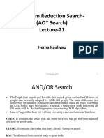 AO* Search Algorithm for Problem Reduction