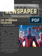 The Spiderman Franchise Article by Yash Grover