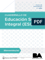 Educación Sexual Integral (ESI) : Cuadernillo de