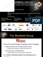 Smart2011 Presentation_2 1 Smart Awards Finalist - Westfield Dock Appointment Implementation at Westfield Sydney