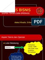 Aspek Teknis Dan Operasi