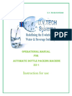 Instruction For Use: Operational Manual For Automatic Bottle Packing Machine ZX-1
