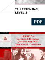 ENG 118 - Listening - Level 1 - 2020S - Lecture Slides - 05, 06
