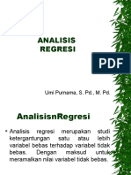 Analisis Regresi Sederhana