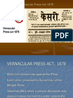 Vernacular Press Act 1878