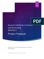 Project Proposal: Research Methods in Finance and Accounting BFIN730.2