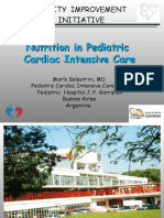 Nutrition in Pediatric Cardiac Intensive Care