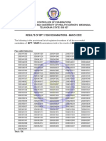 20220622061505RESULTS OF BPT FIRST YEAR Regular EXAMINATIONS-MARCH 2022