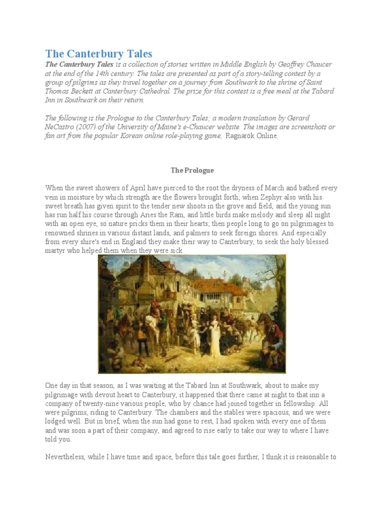 The Canterbury Tales | PDF