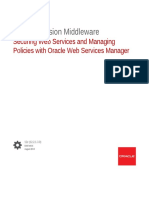 Securing Web Services and Managing Policies Oracle Web Services Manager