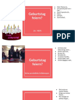 Geburtstag Feiern - Formativno Vrednovanje