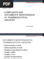 Unit IV - Complaints and Documents