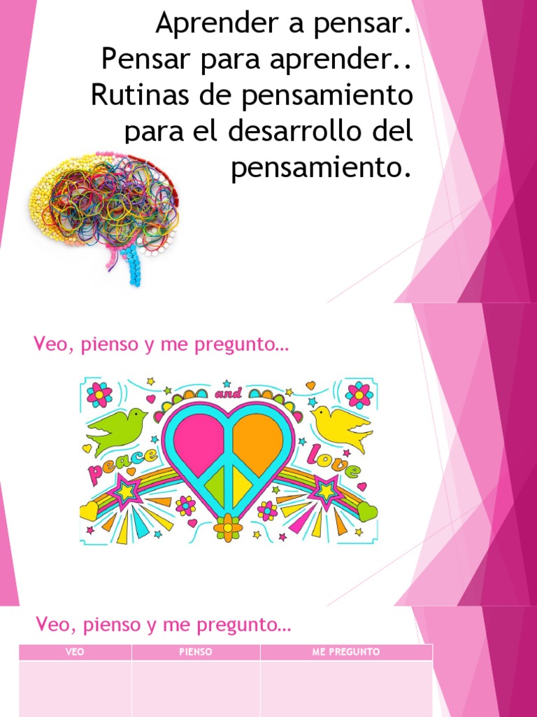 Rutinas de Pensamiento para Aprender | PDF | Aprendizaje | Pensamiento