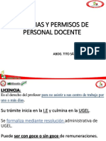 Licencias y Permisos...